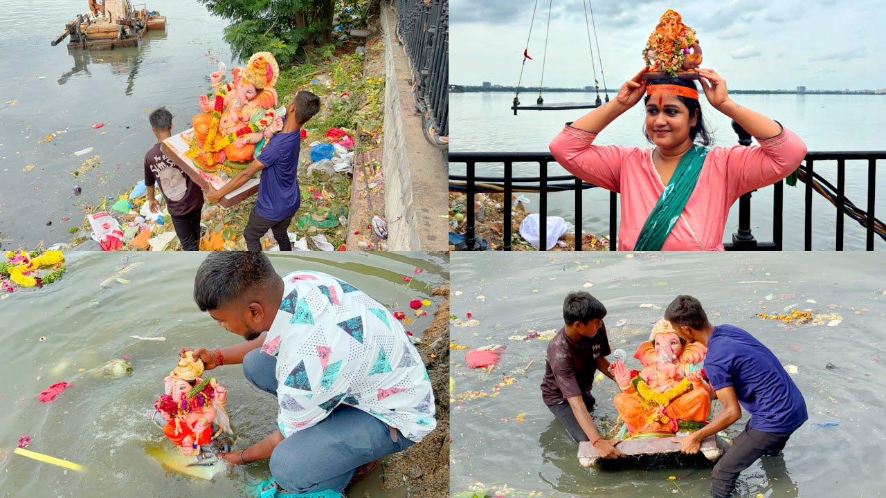 4th Day Ganesh Nimajjanam at TankBund HussainSagar 2024 | Hyderabad Ganesh Visarjan  at TankBund