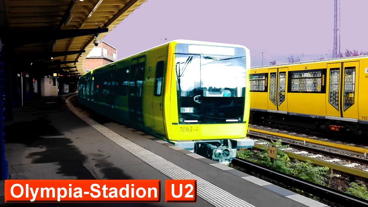 Olympia-Stadion U2 : Берлинский метрополитен ( BVG A3L71 - GI/1E - IK )