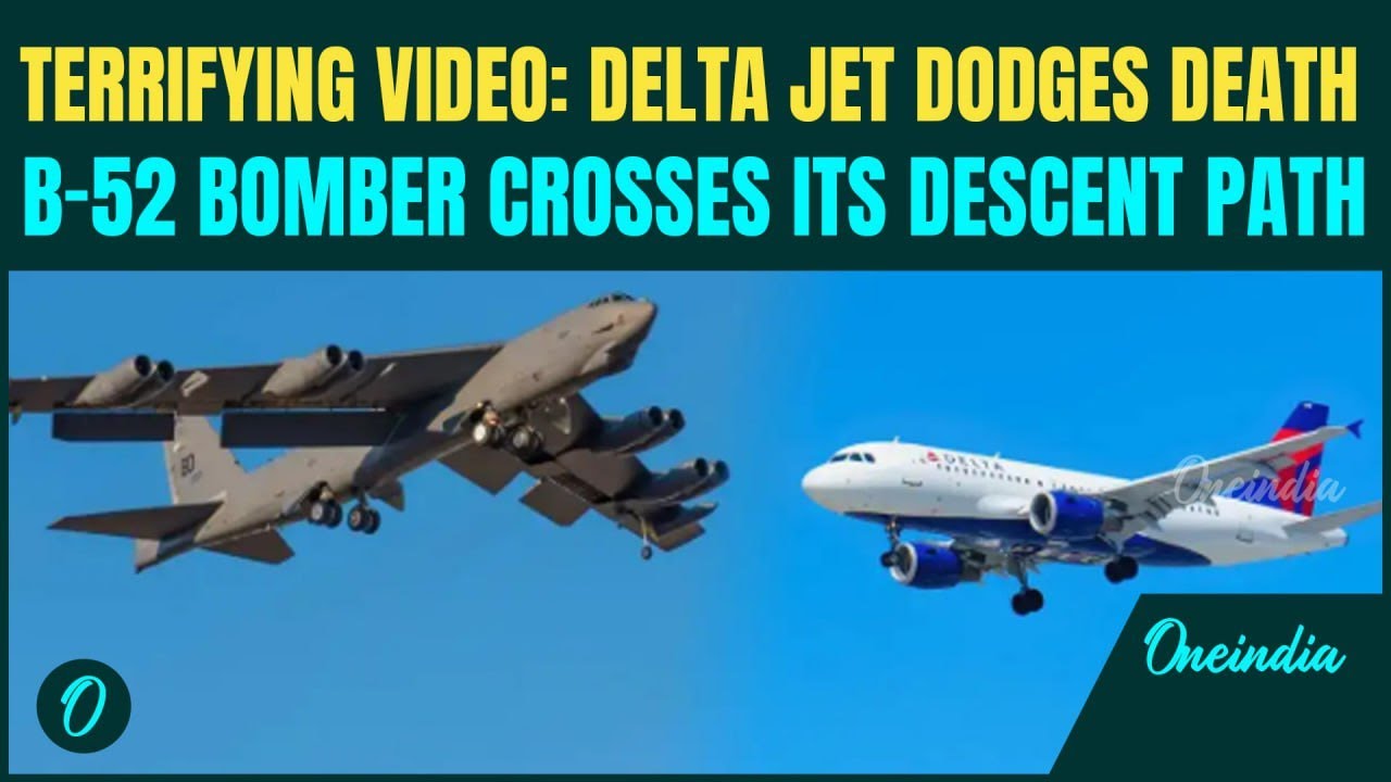 Шокирующее видео: момент, когда бомбардировщик B-52 едва не разбился в воздухе с американским сам...