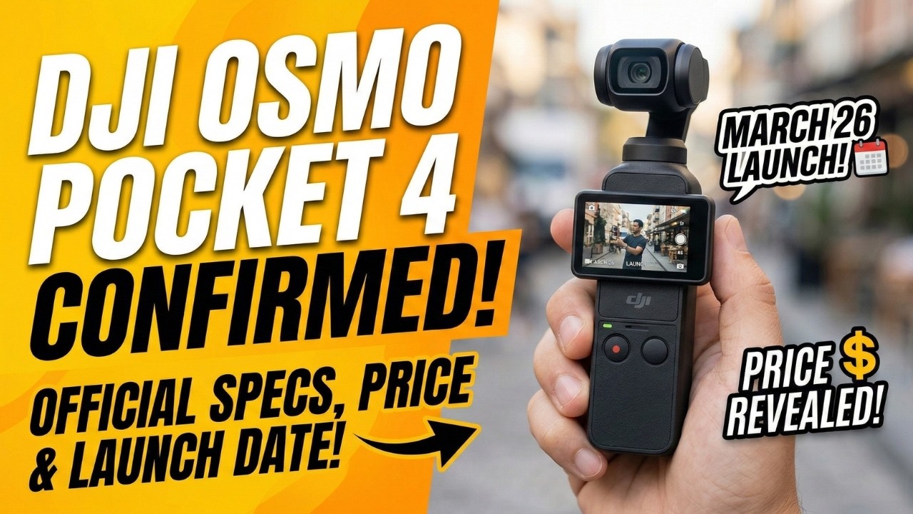 DJI Osmo Pocket 4 Confirmed &ndash; Official Specs, Price & expected March 26 launch date!