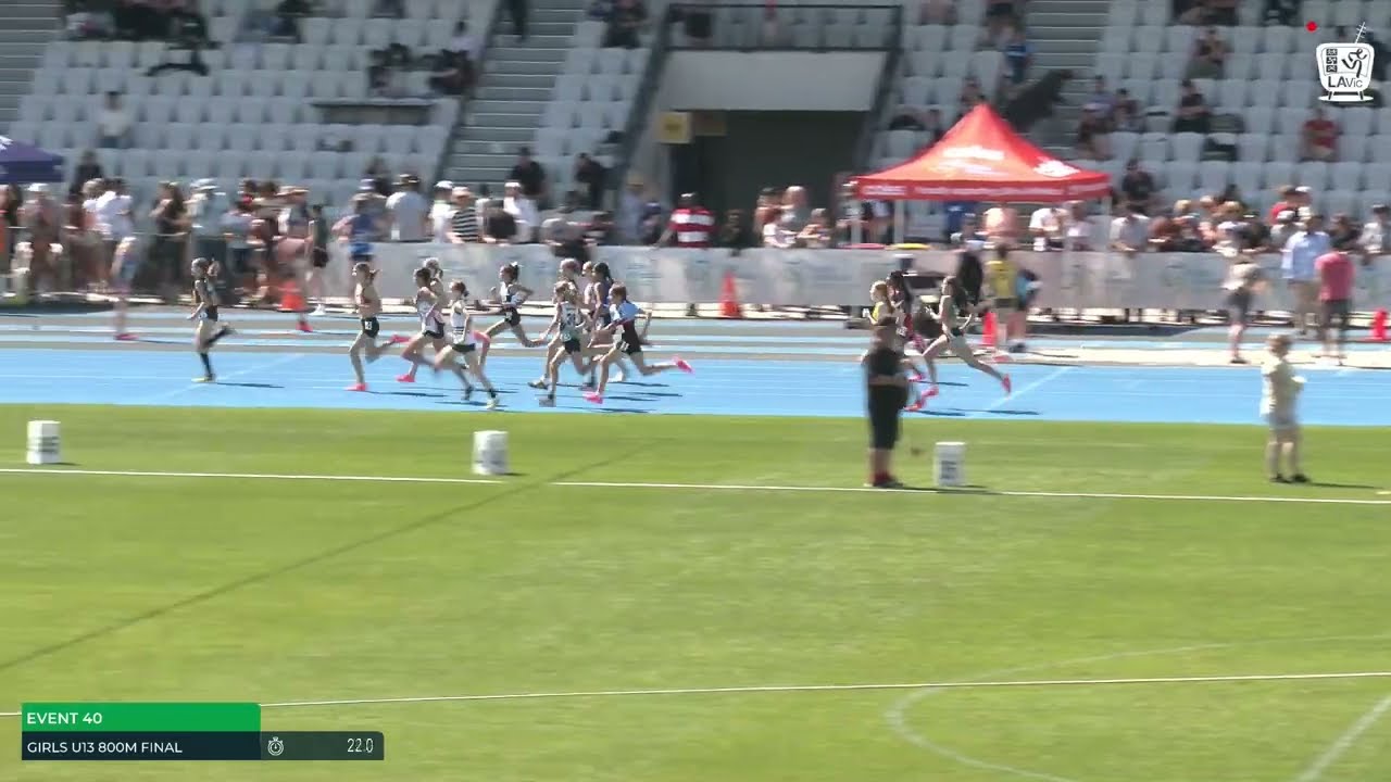 Girls U13 800m Final: 2022/23 State Track and Field Championships