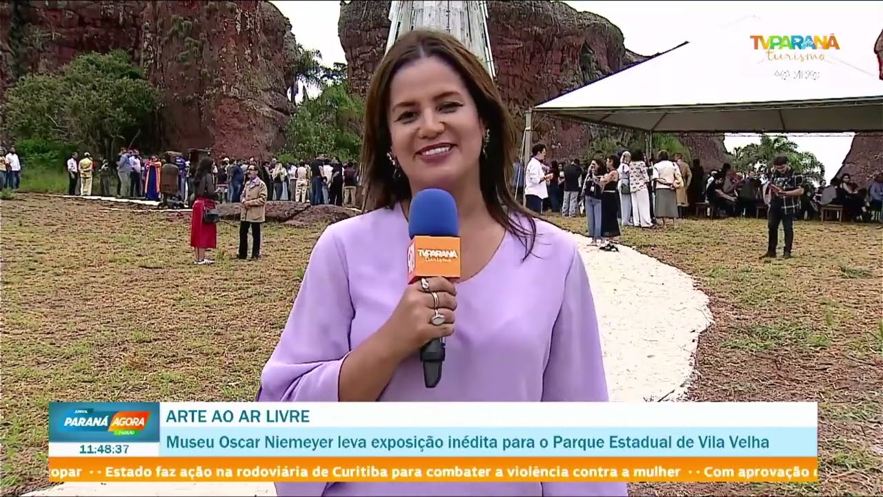 MON Sem Paredes estreia no Parque Vila Velha e encanta na TV Paraná Turismo 🎨🌄
