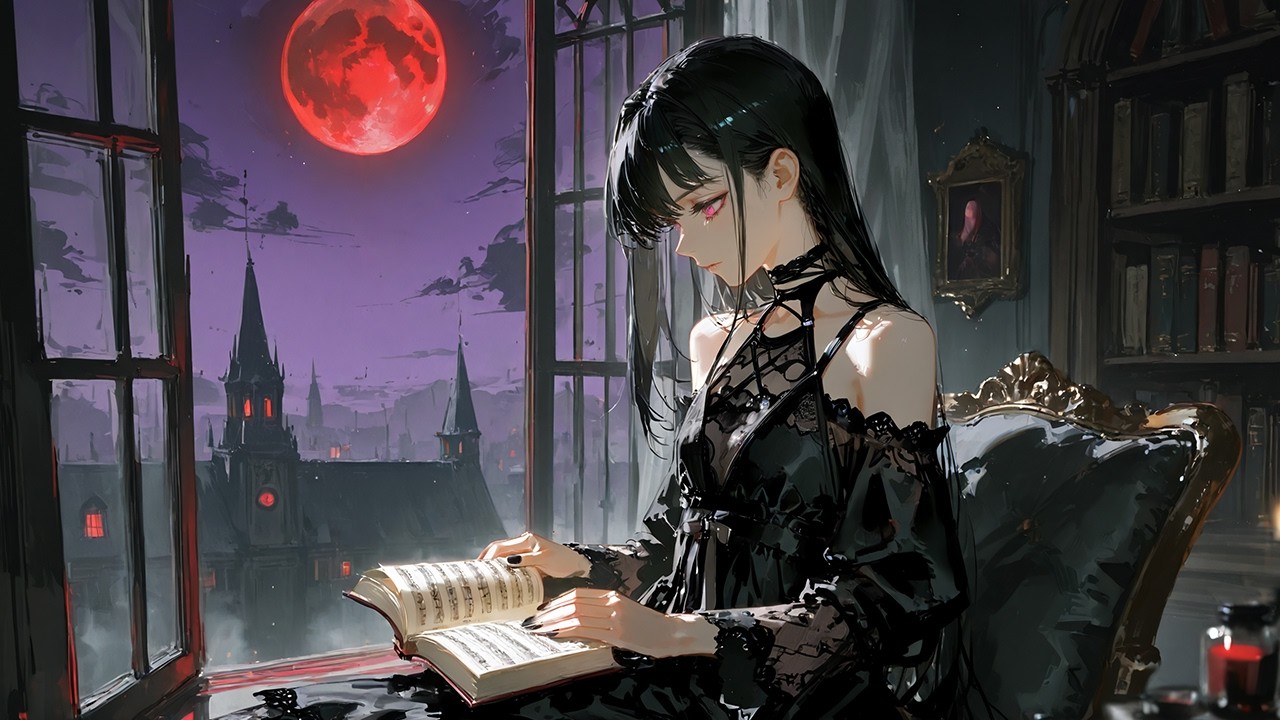 Night Reverie — 1 Hour Dark Gothic Lo-Fi Rock (Study & Solitude Mix) | Nana Soul Vibe