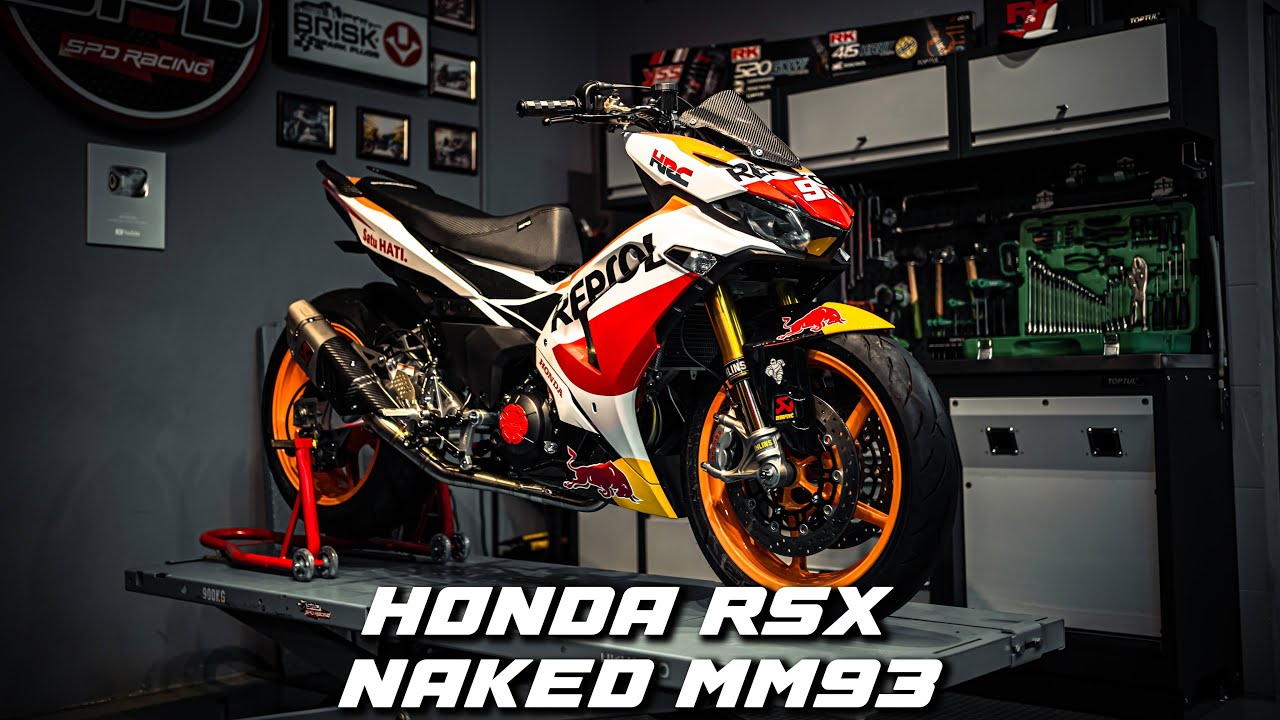 HONDA WINNER X V3 ft. RSV4 MM93 Awesome build machine for the retired road racer David Cook.