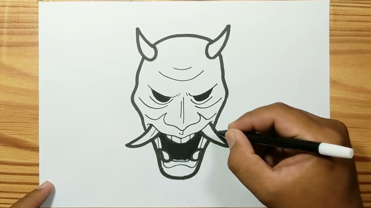 DRAWING ONI MASK