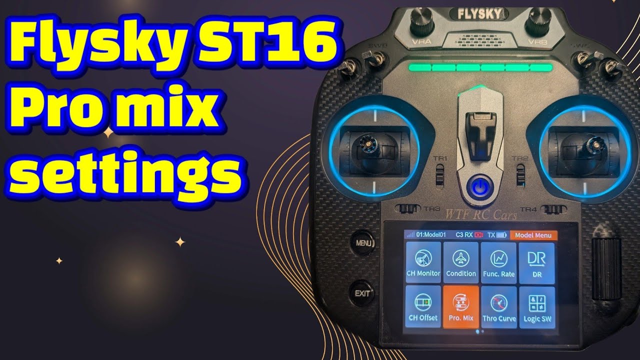 Flysky ST16 Pro mix 4ws settings