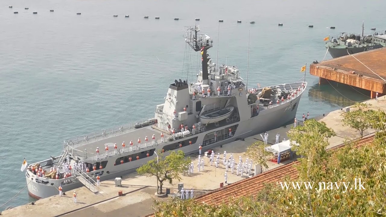 SLNS Samudura leaves for Singapore