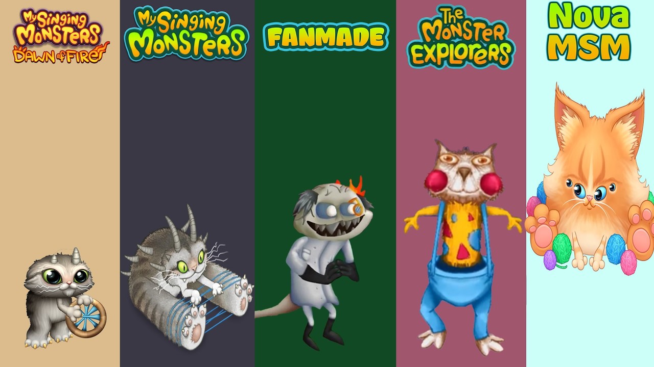 Dawn Of Fire vs My Singing Monsters vs Monsters Explores vs Nova / MSM | Redesign Comparisons