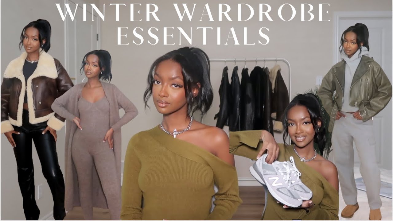WINTER WARDROBE ESSENTIALS || building a capsule wardrobe (good basics + everyday wear)