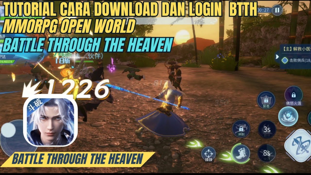 Tutorial Cara Download dan Login Game Battle Through the Heaven atau Game BTTH MMORPG Open World