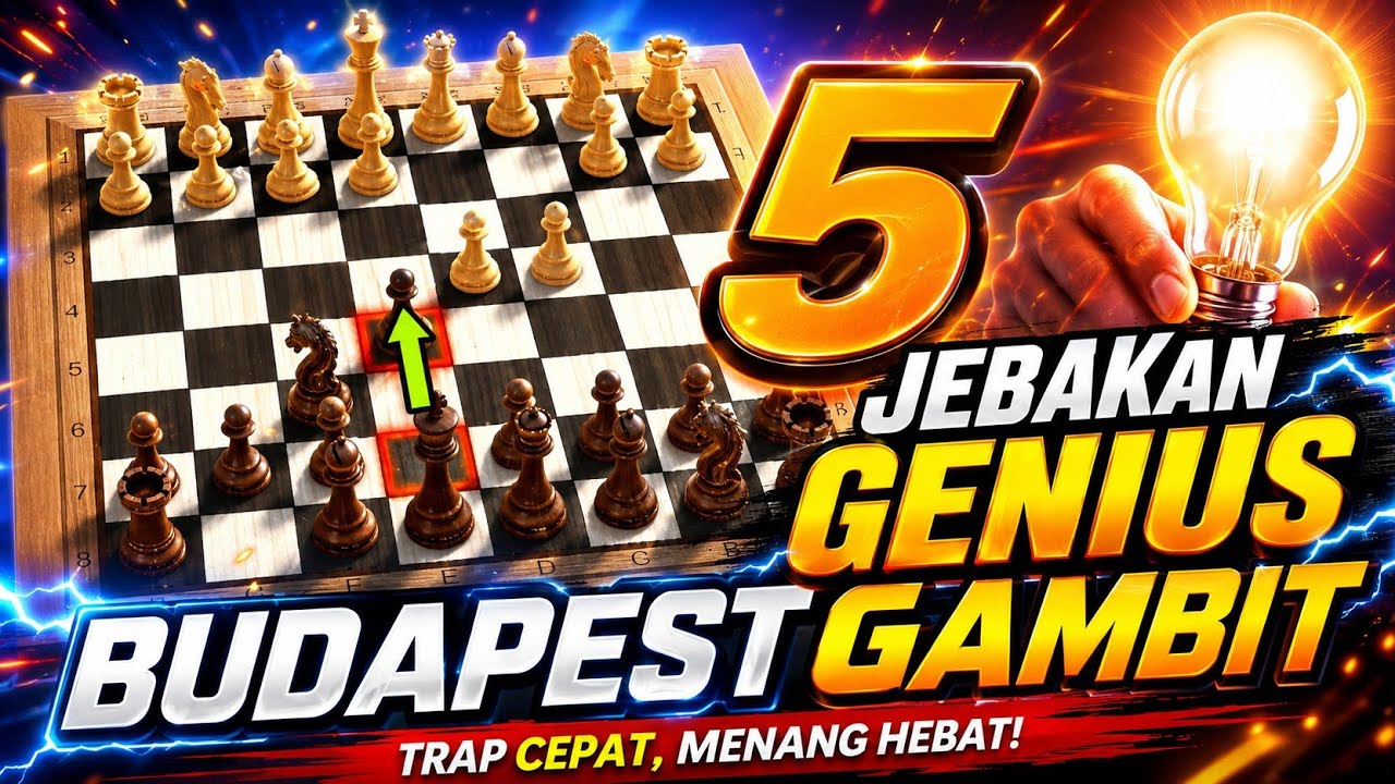 Cara rahasia‼️unik,agresif dan cerdas memainkan Budapest Gambit