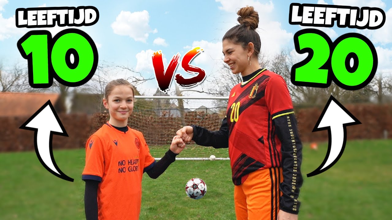 10 JARIGE VS 20 JARIGE - TIKTOK VOETBAL CHALLENGE!! #226