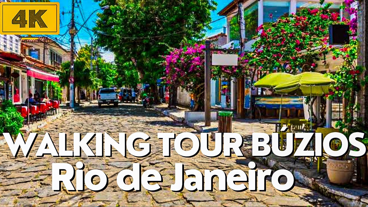 [4K] Just Walking - Búzios - Rio de Janeiro - Rua das Pedras Orla Bardot - Azeda