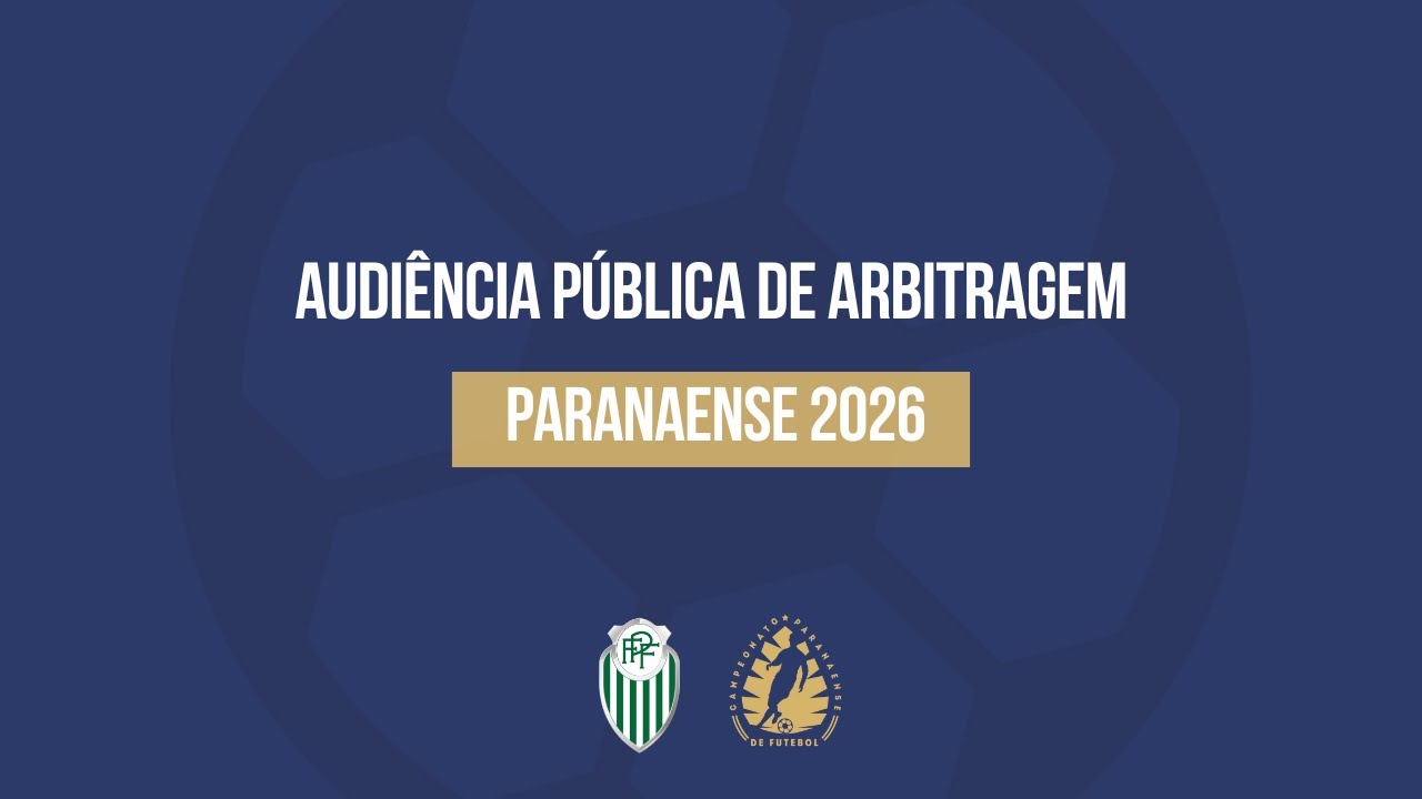 ESCALA DE ARBITRAGEM - CAMPEONATO PARANAENSE 1° DIVISÃO 2026