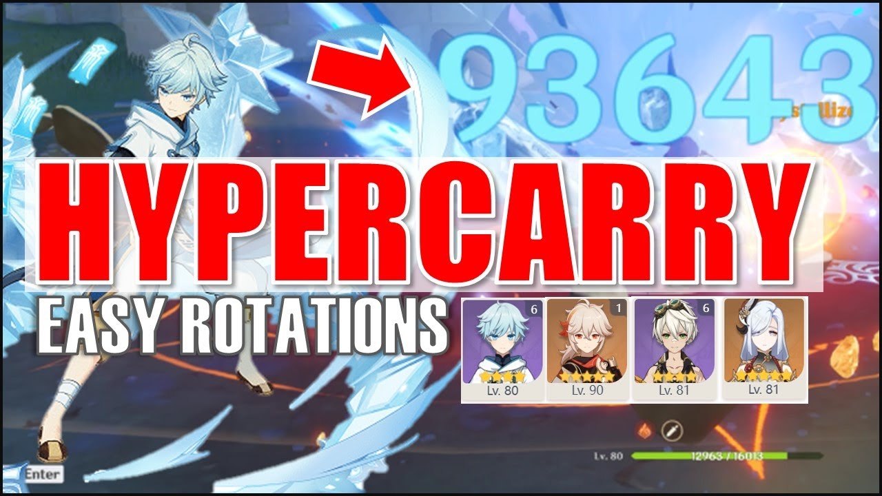 Chongyun Hypercarry Team | Easy Rotations | R1 Unforged C6 Chongyun Shenhe Kazuha Bennett