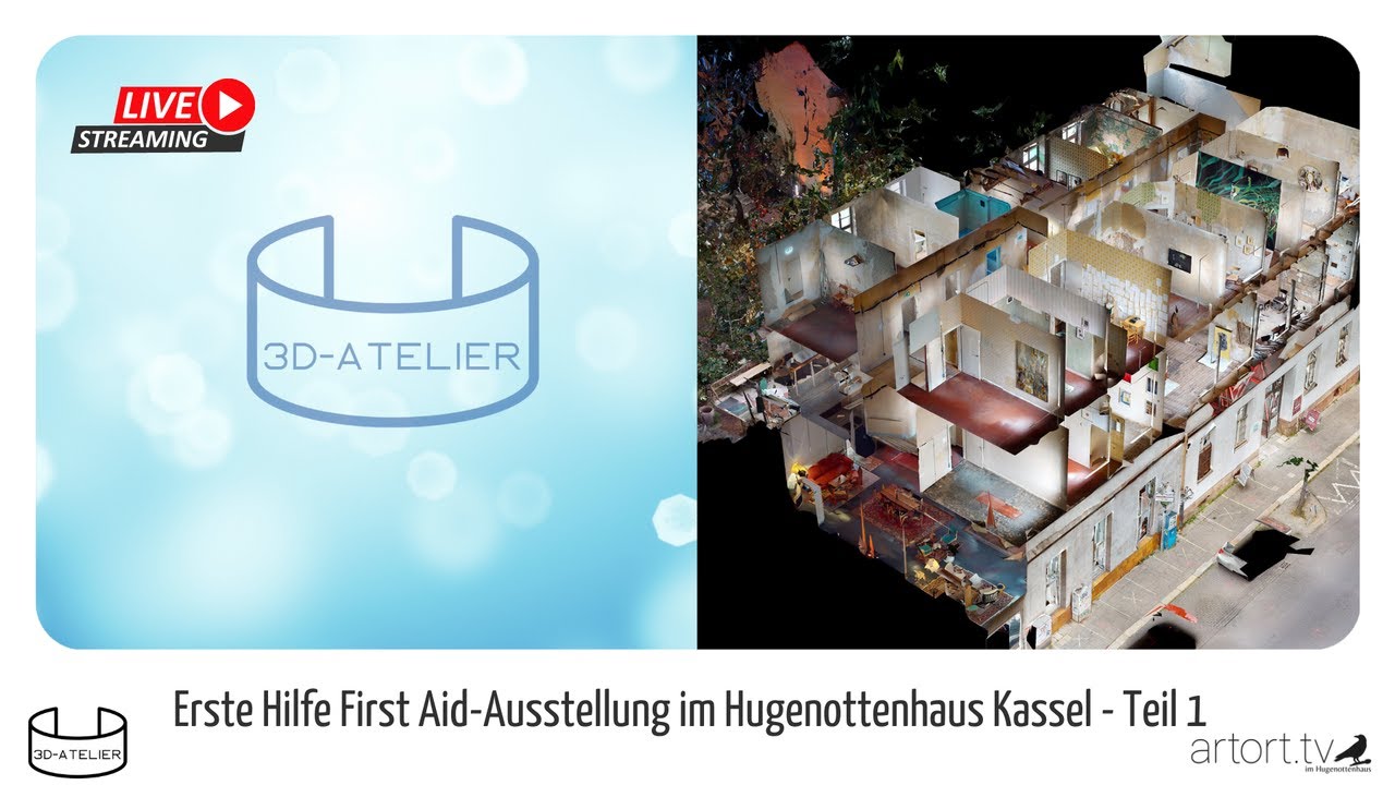 artort.tv 3D-Atelier - Hugenottenhaus Kassel Teil 1 von 7