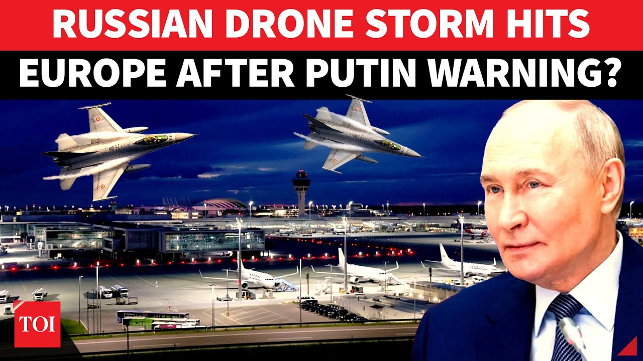 Russian Drone Storm Hits NATO Airport After Putin's Warning? Flights Grounded, Departures Cancelled