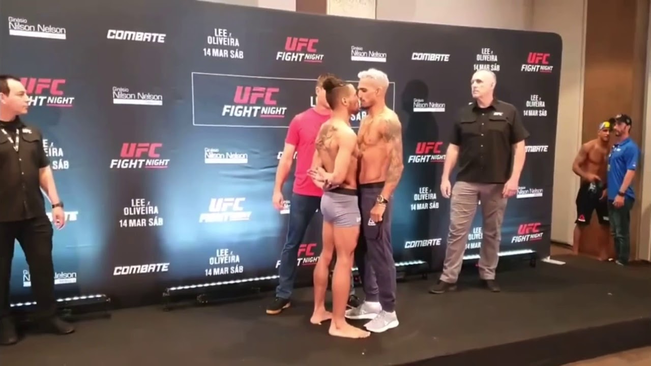 Kevin Lee Vs Charles Oliveira face off