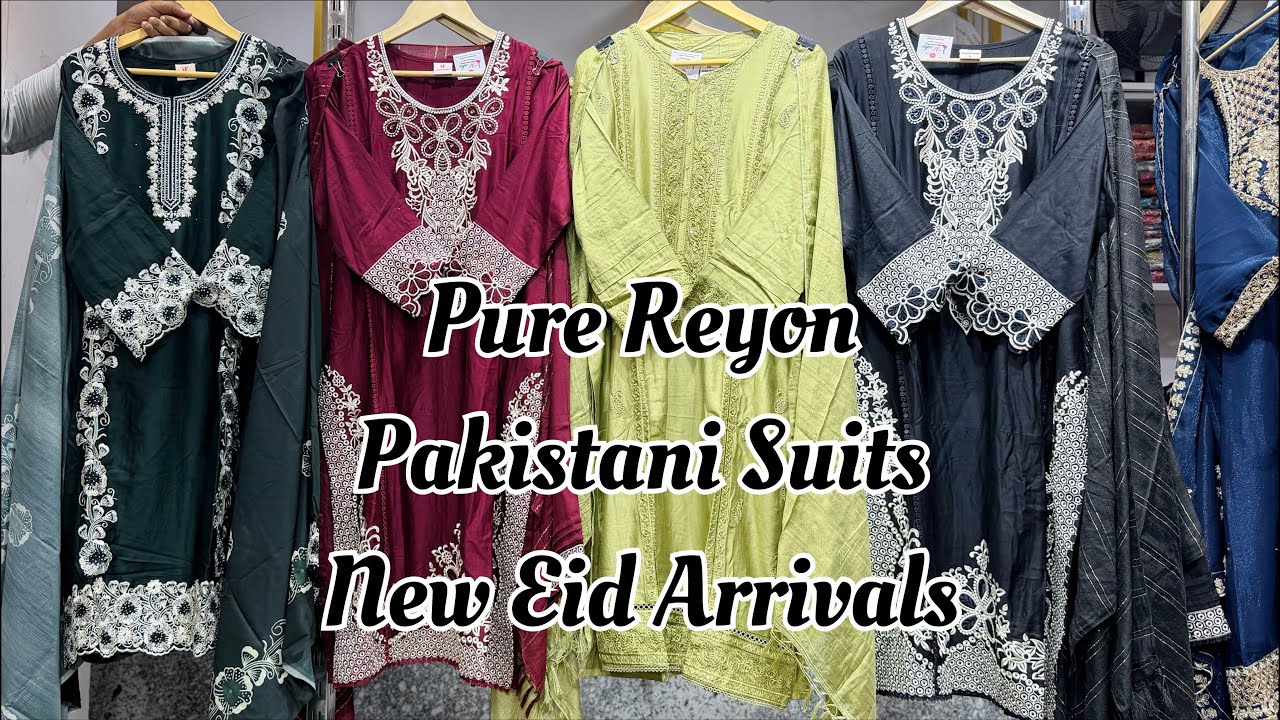 Pure Reyon Pakistani Suits | New Arrivals Eid Collection | Manha Bridal Studio