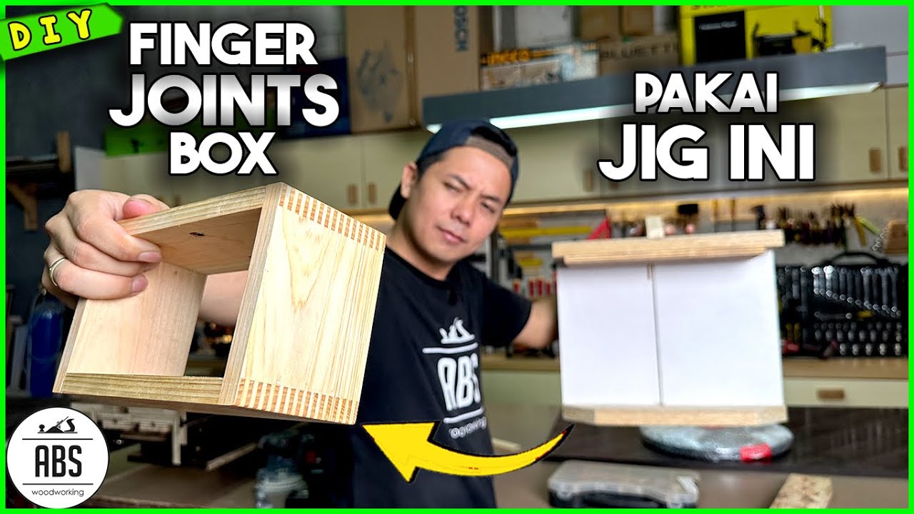 Membuat FINGER JOINTS JIG Pada Table Saw / Box Joints / Joinery / Sambungan Jari-jari / Woodworking