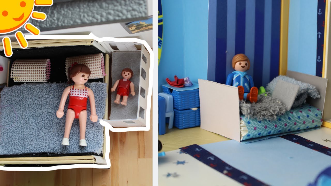 💛Playmobil Betten für Kinderzimmer und Schlafzimmer basteln- Pimp my Playmobil Familie Sonnenschein