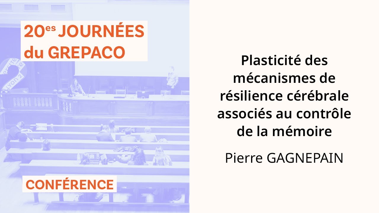 Plasticité des mécanismes de résilience cérébrale associés au contrôle de la mémoire – P. Gagnepain
