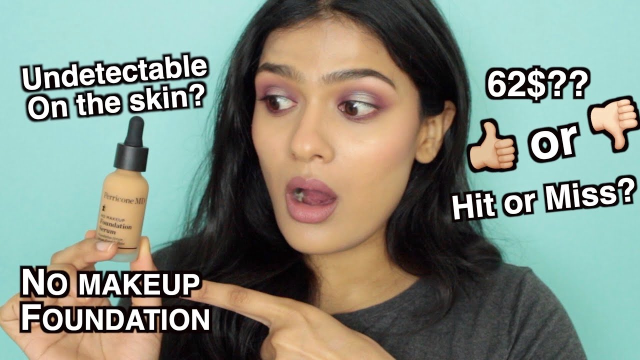 Perricone MD NoMakeup Makeup Foundation Review/Demo/Wear Test On Tan/Medium/Brown/Warm Skin
