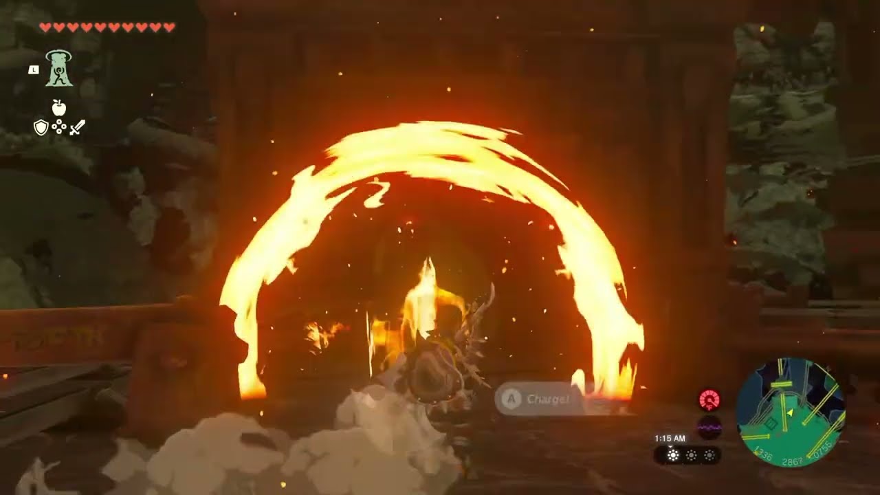 Volcano Dungeon Shenanigans in Zelda TOTK Switch 2