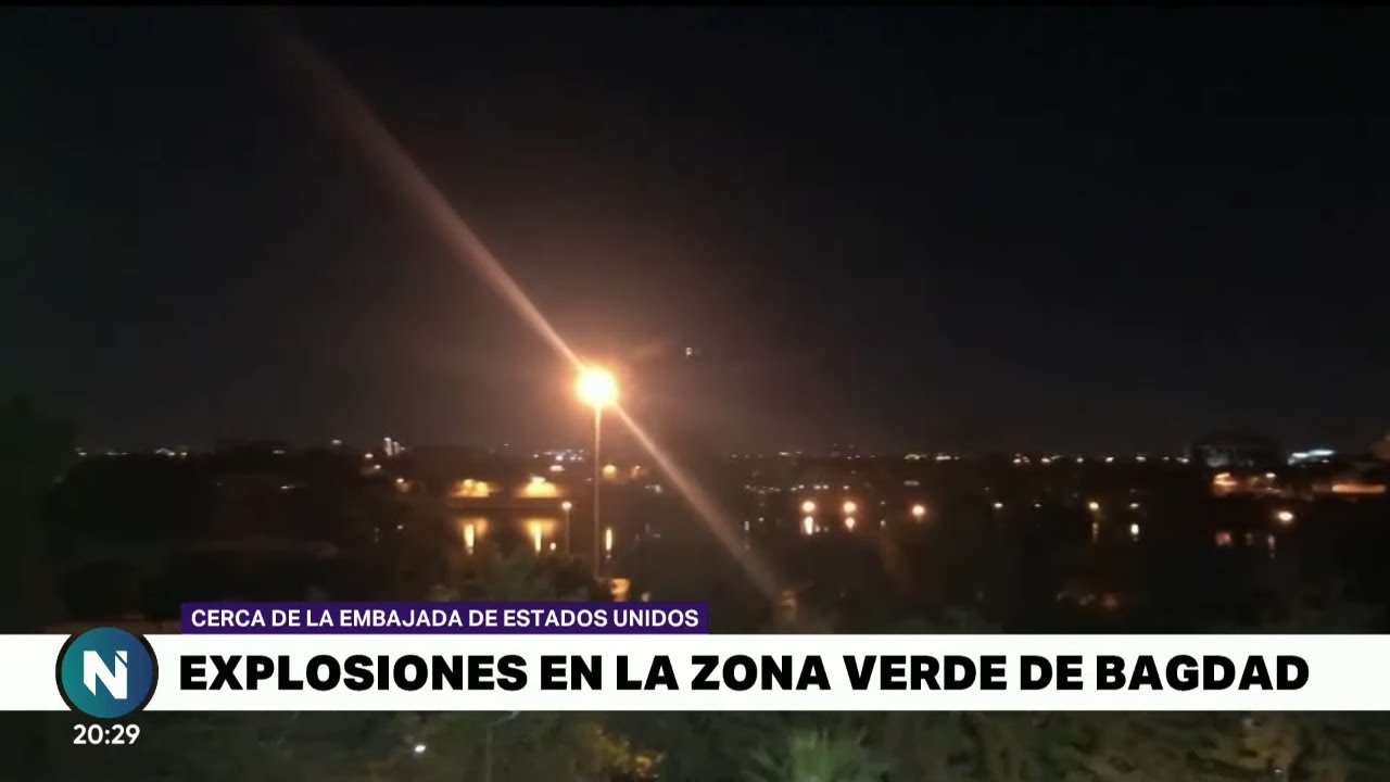 DOS MISILES IMPACTARON CERCA de la EMBAJADA de EE.UU. en BAGDAD Telefe Noticias