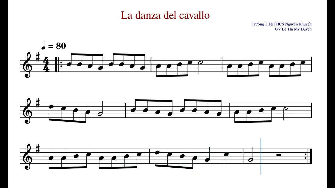 Bài thực hành số 16 - La Danza