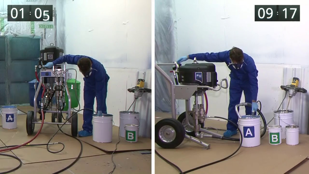 Graco XP70 plural-component sprayer: save time and money by removing hand-mixing