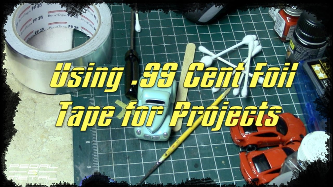 .99 Cent Chrome Foil Tape Bare Metal Uses for Small Model Projects | DIY Tips