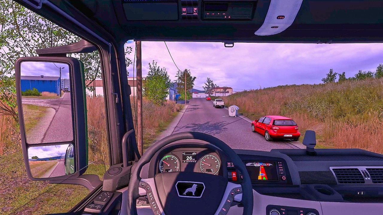 POV truck driving through northern Greece | Truck Simulator | Logitech G29 Steering Wheel