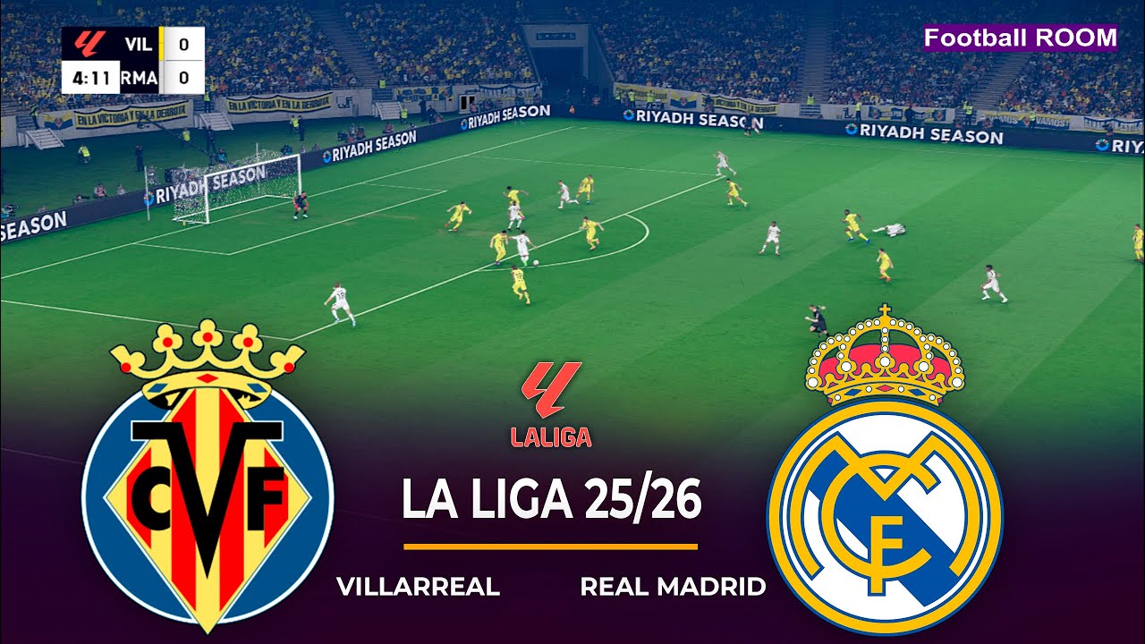 Villarreal vs Real Madrid - La Liga 25/26 | Full Match All Goals | Simulation PES