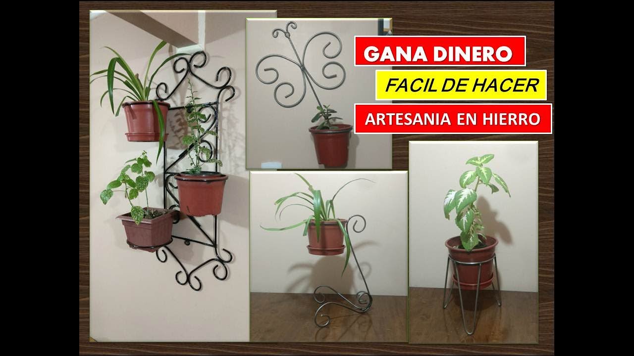 💸💰GANA DINERO💰💸 IDEAS EN HIERRO FÁCILES/ PORTAMACETEROS FACILES DE HACER
