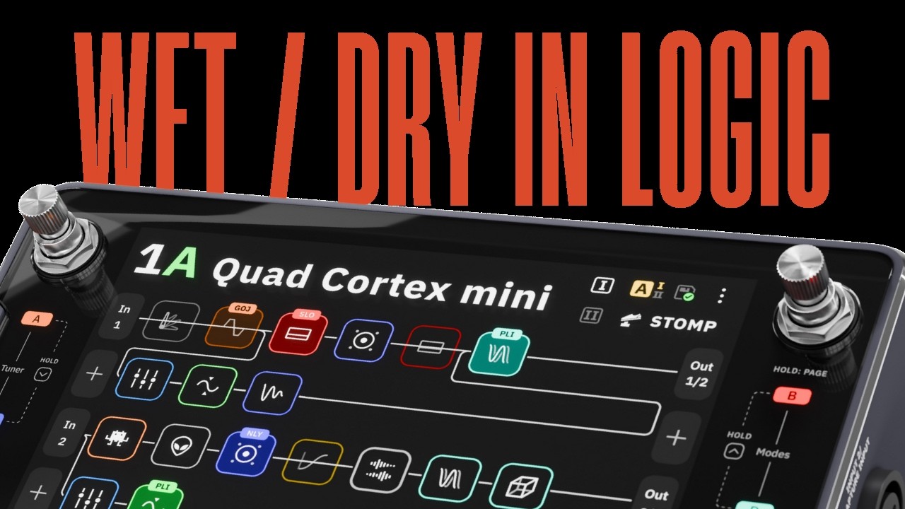 How to record DI and Wet into Logic with Quad Cortex mini