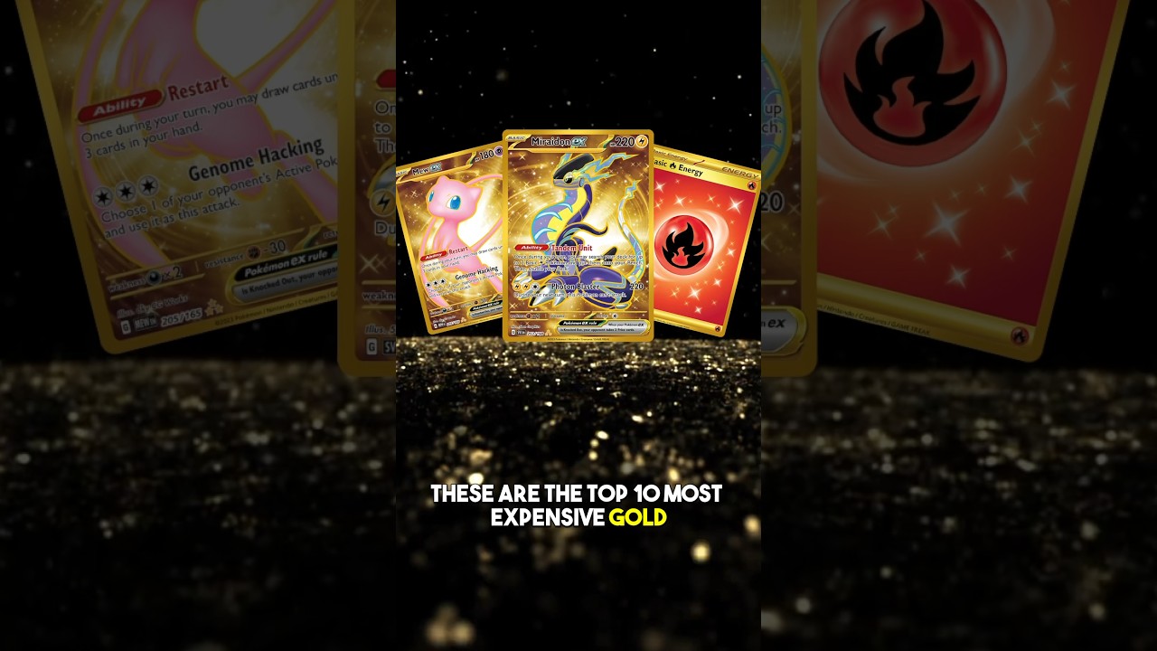 These are the 10 most expensive english Gold Hyper rare cards, priced at a PSA 10💫 #pokemoncards