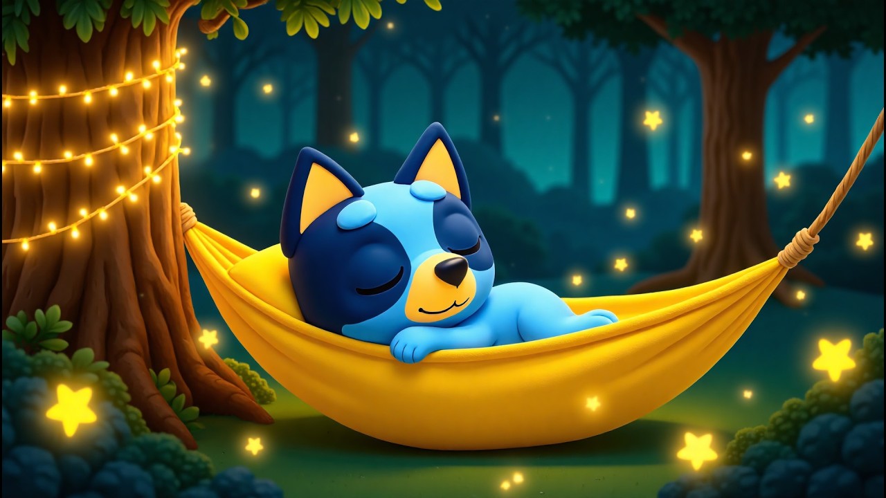 Soft Lullaby Music for Deep Sleep All Night 🌙 Bluey’s Moonlit Slumber