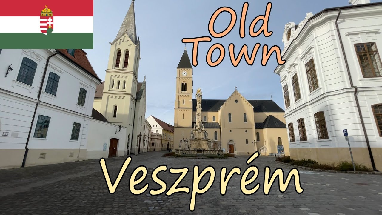 Veszprém 🇭🇺 Óváros Hungary, Séta az óvárosban, Hómentes december