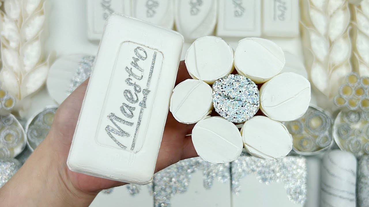 FOLLOW THE WHITE RABBIT★Clay cracking★Soap boxes with starch and glitter ★Gym Chalk