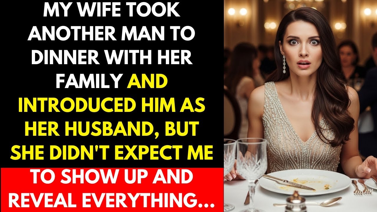 My wife brought another man to a dinner with her family and introduced him as her husband...