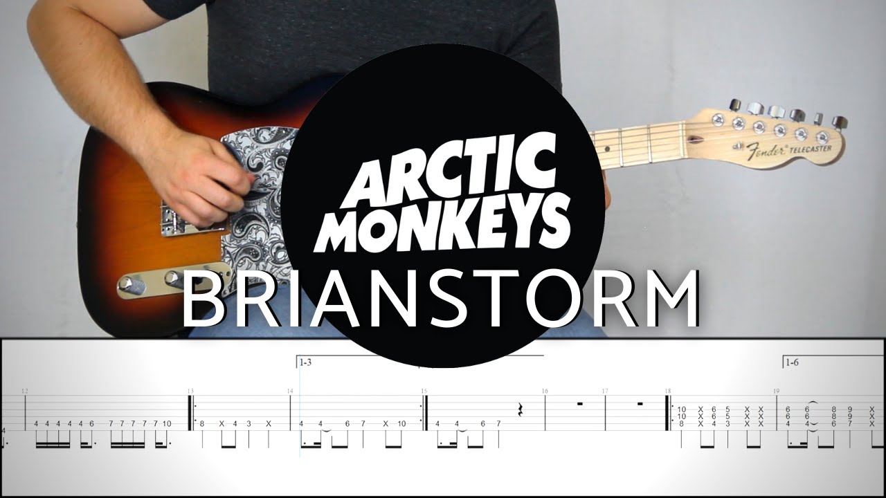 ARCTIC MONKEYS - BRIANSTORM | Guitar Cover Tutorial (FREE TAB)