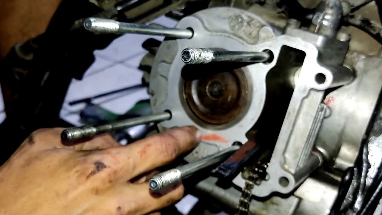 cara pasang blok mesin mio sporty