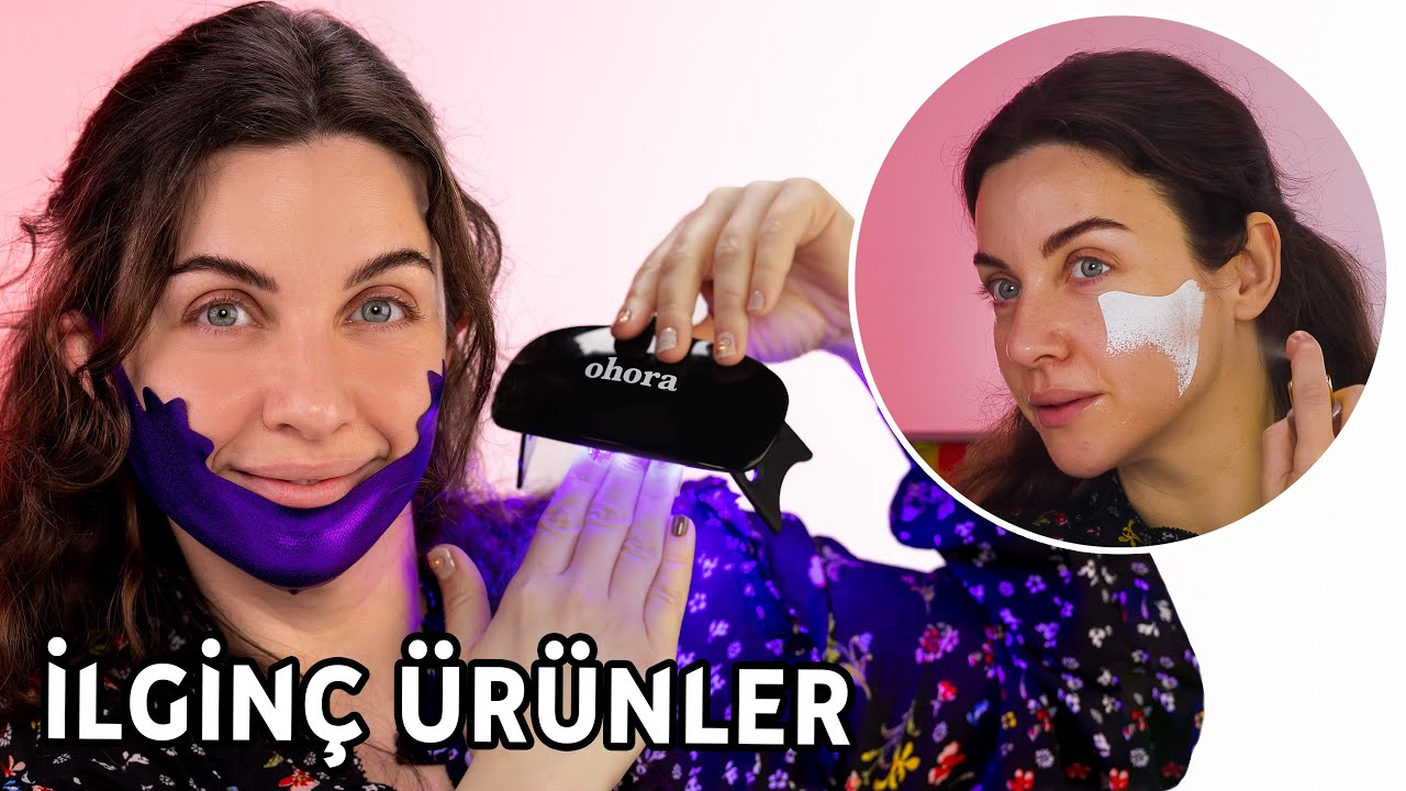 YÜZDE ERİYEN MASKE, EVDE JEL TIRNAK! İLGİNÇ ÜRÜNLERİ DENEDİM! 💆‍♀️ 💅 🌟