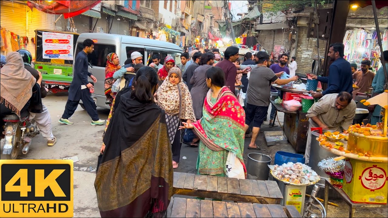 Iftar In Lahore, Pakistan 🇵🇰 Kashmir Bazaar || The Streets Of Lahore In Ramadan, 4K Walking Tour