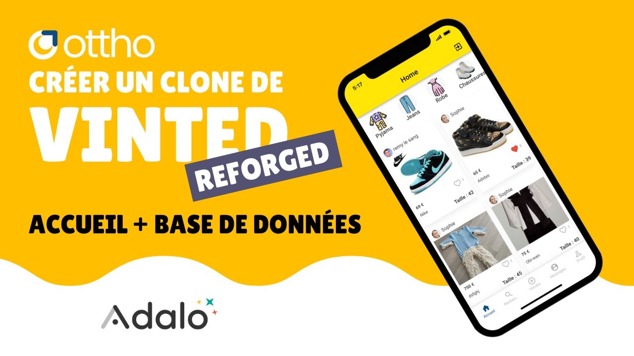 Refaire Vinted sur Adalo - Partie 1 | Clone Adalo