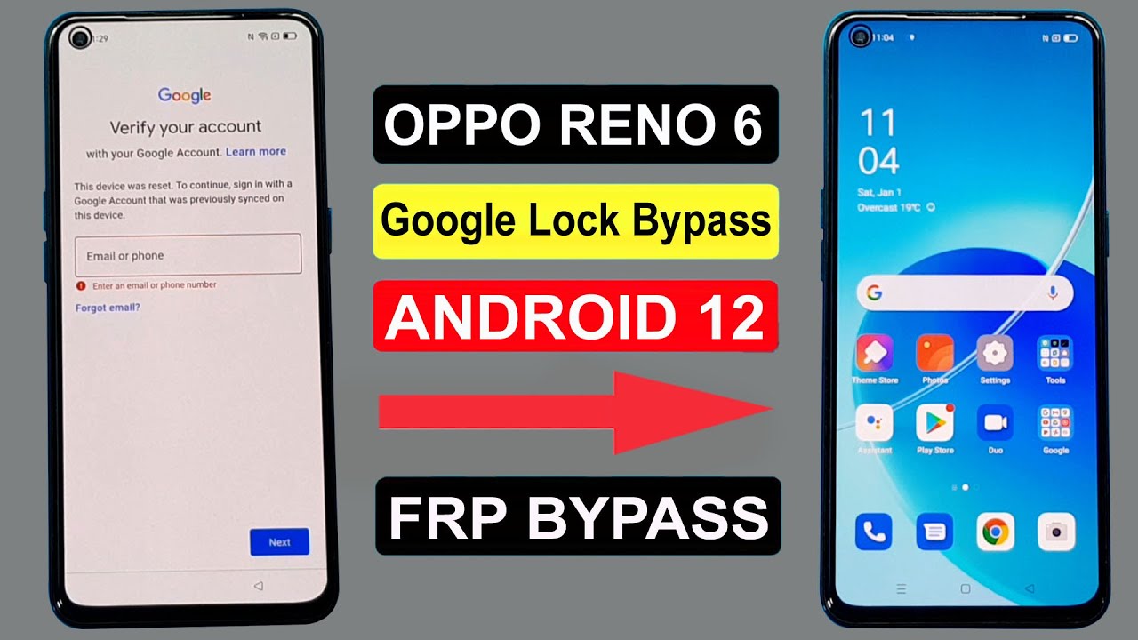 Reno 6 Google Lock Bypass Android 12 | Oppo Reno 6 5g Frp Bypass | Oppo Reno 6 Frp Unlock Android 12