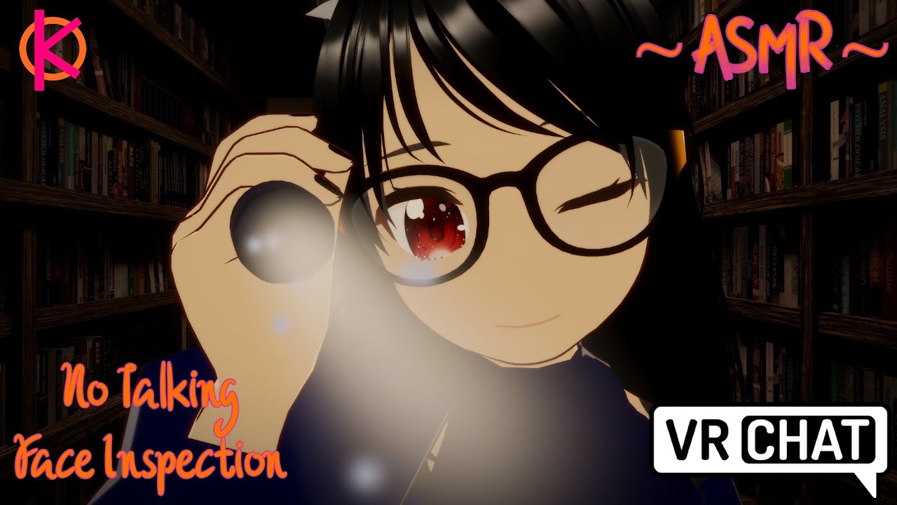 [ASMR] Quiet Inspection at the Library | [VRChat] [No Talking] [Face Inspection]