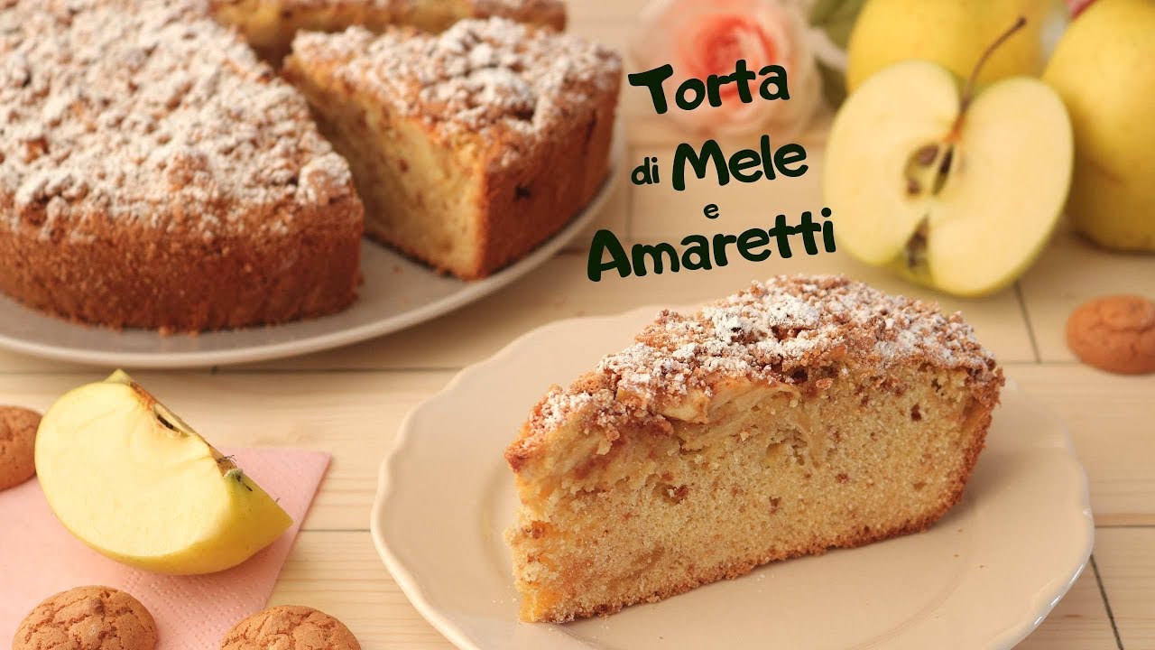 TORTA DI MELE E AMARETTI 🍎| Ricetta facile | amaretto and apple cake | Lorenzo in cucina