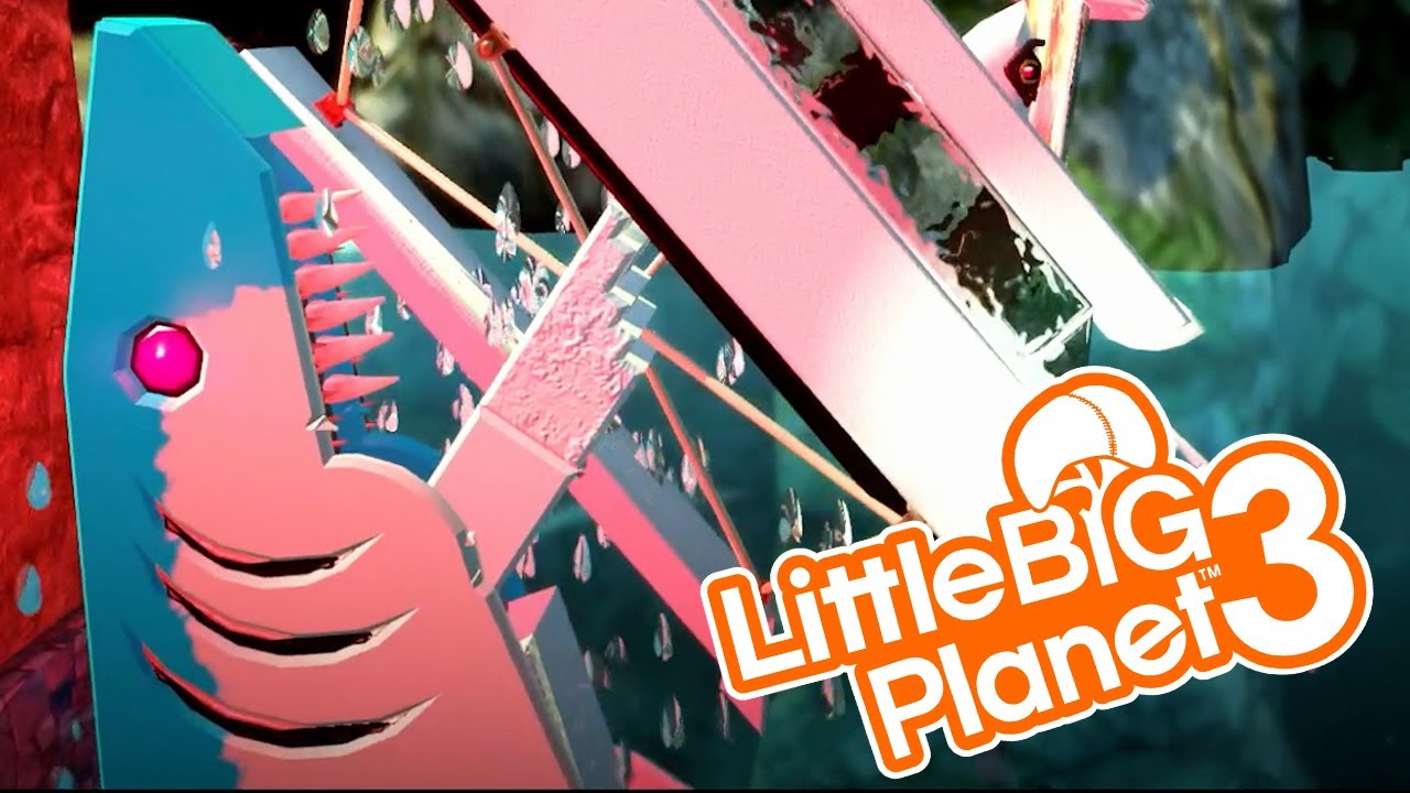 SHARK ATTACKS OUR BOAT! | Little Big Planet 3 Multiplayer (Shark Survival)